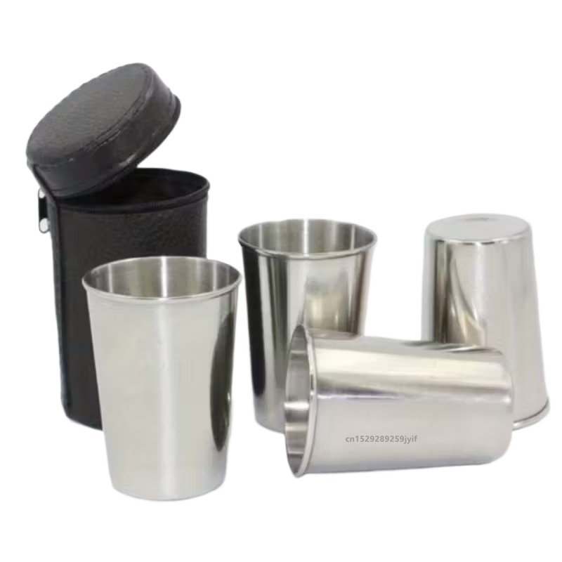 Beer Flight Set - Набор из 4-х портативных мини-чашек для