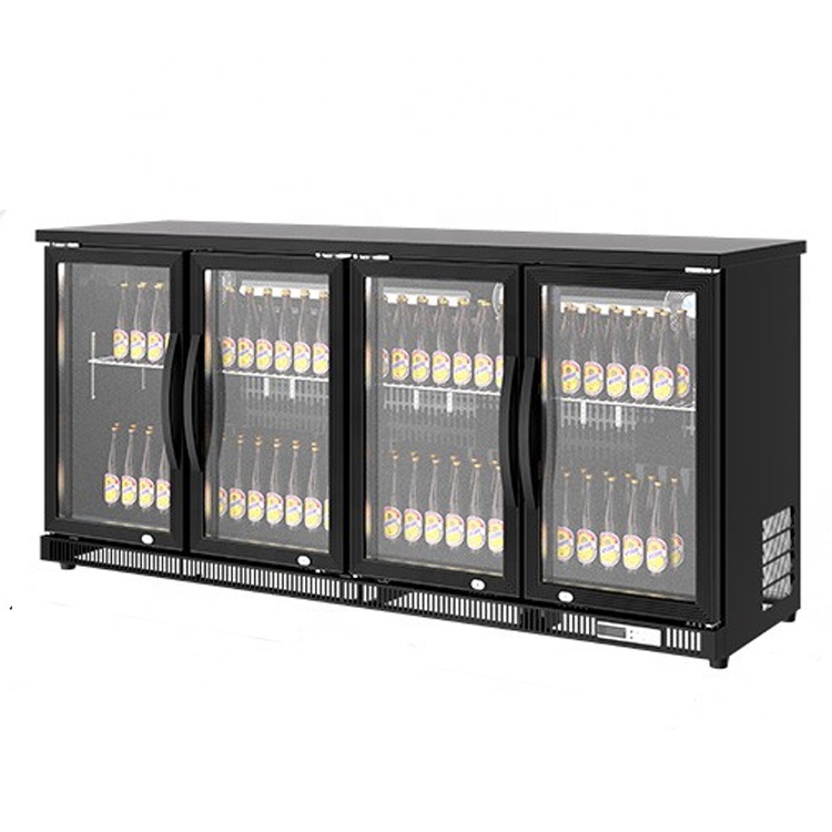 Wine Beer Dual Zone - Коммерческое барное оборудование, четыре стеклянные двери,