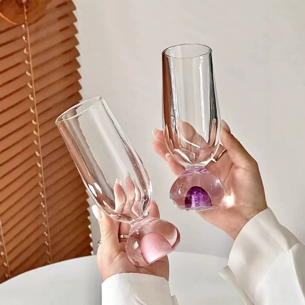 Wine Beer Tasting - Креативный стеклянный стакан с круглым дном