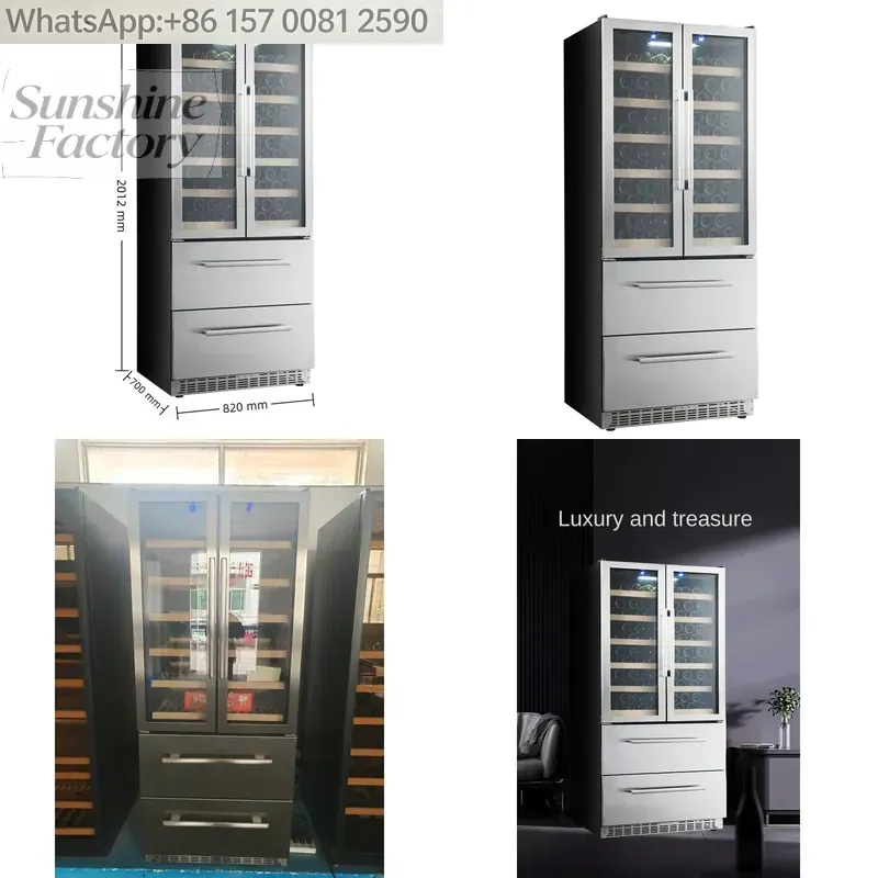 Wine Beer Dual Zone - Встраиваемый коммерческий винный холодильник NE-362 с