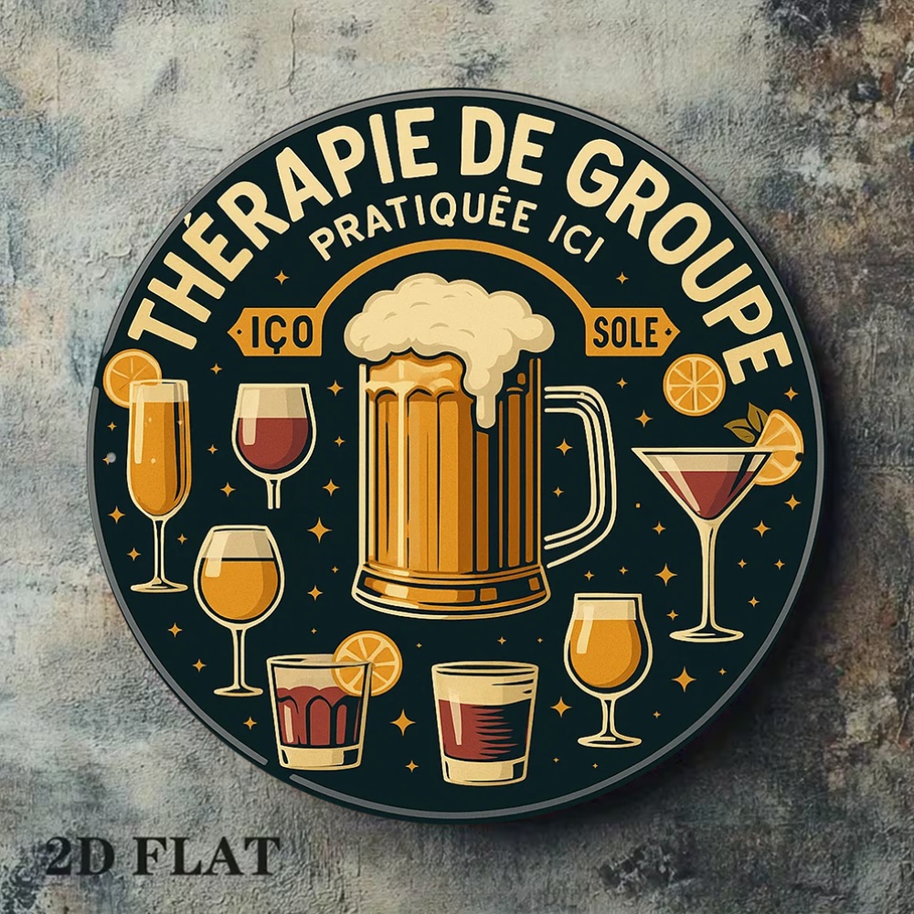 2D Плоская круглая винтажная м – обзор и цена Beer And Wine Quote