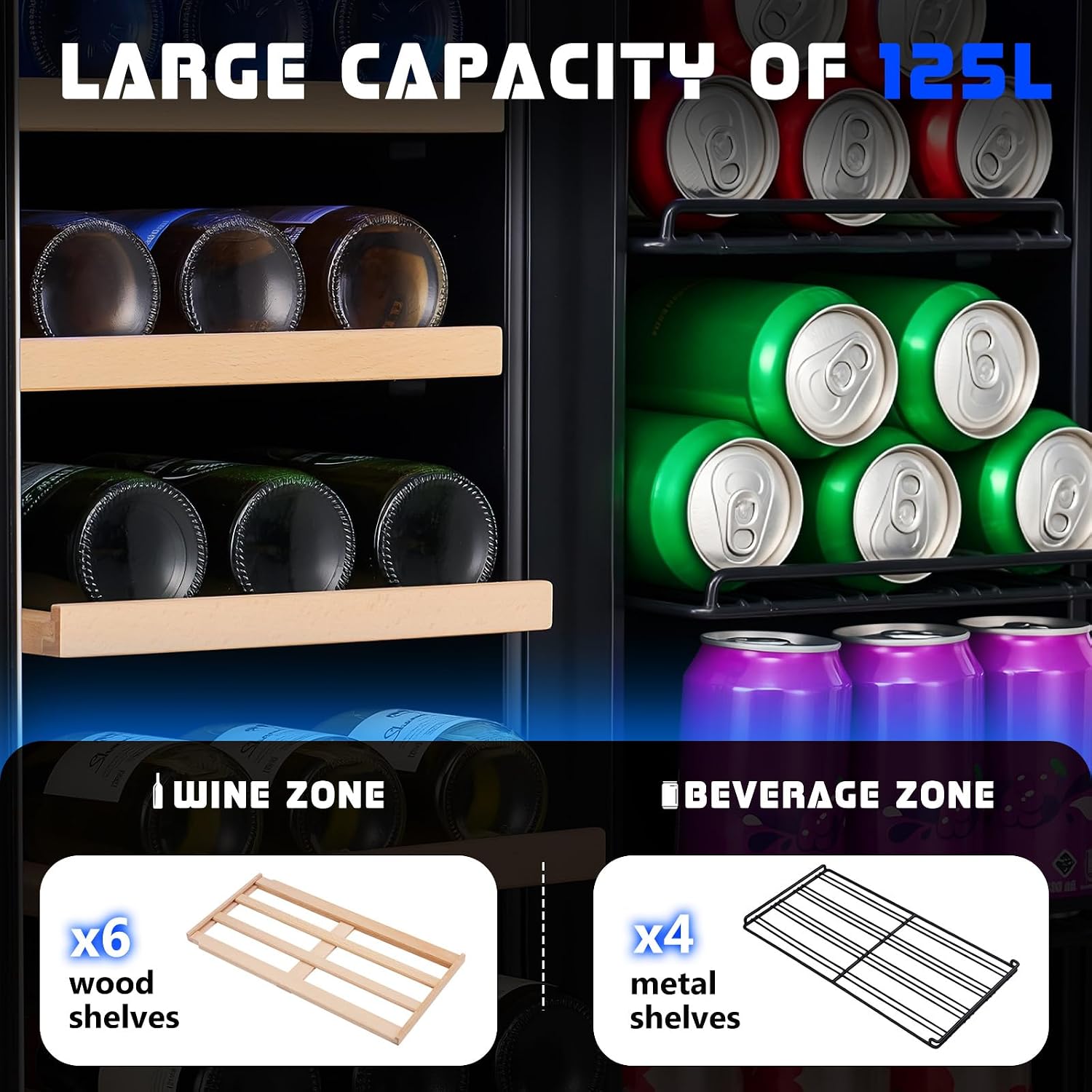 Холодильник для напитков, 24-д – обзор и цена Wine Beer Dual Zone
