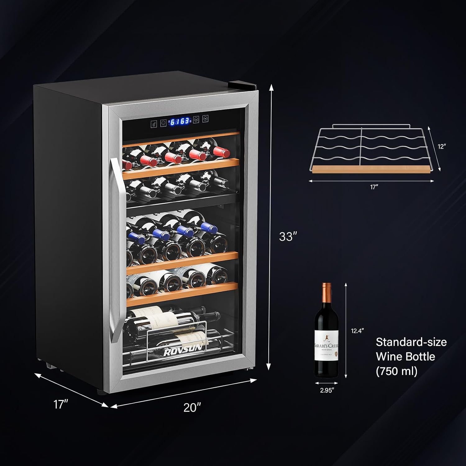 Винный холодильник на 33 бутыл – обзор и цена Wine Beer Dual Zone