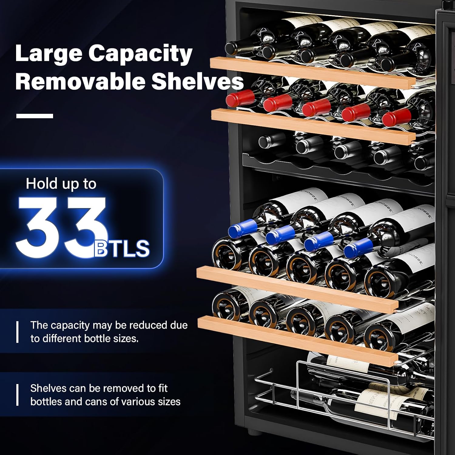 Винный холодильник на 33 бутыл – обзор и цена Wine Beer Dual Zone