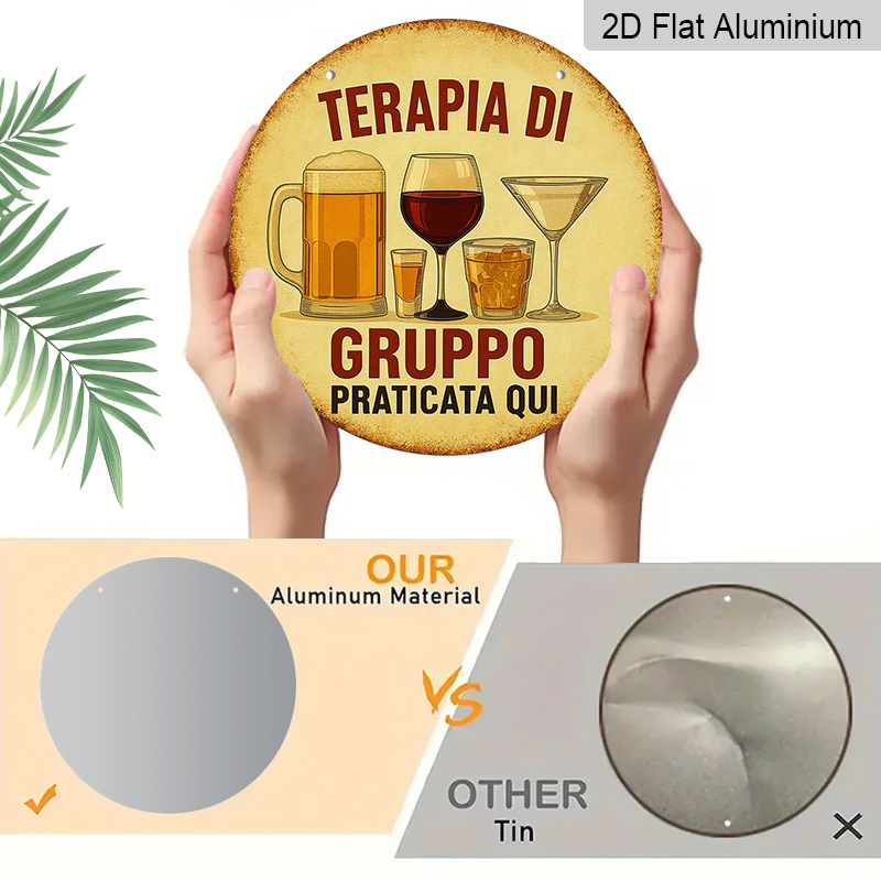 2D плоская круглая алюминиевая – обзор и цена Beer And Wine Quote