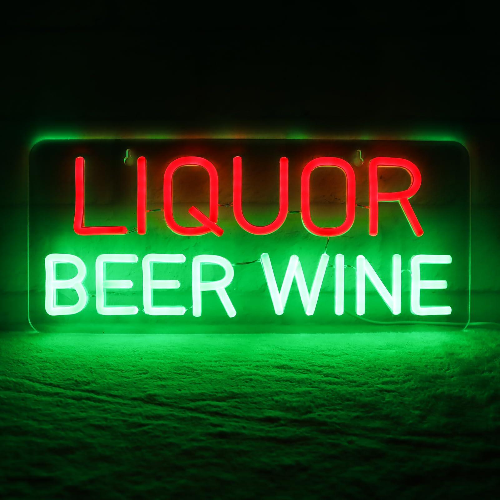 Неоновые вывески для декора ст – обзор и цена Wine Beer Liquor Store