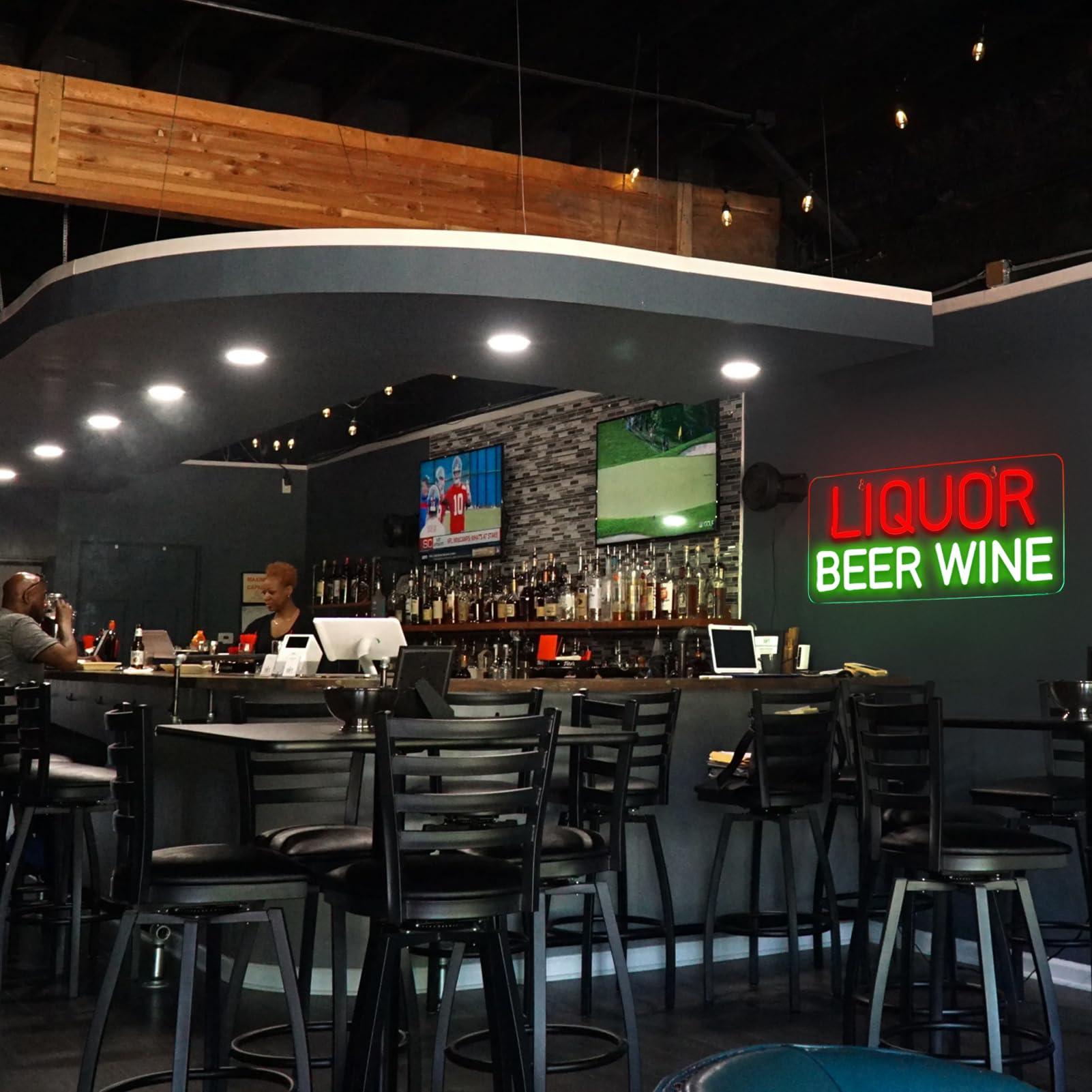 Неоновые вывески для декора ст – обзор и цена Wine Beer Liquor Store